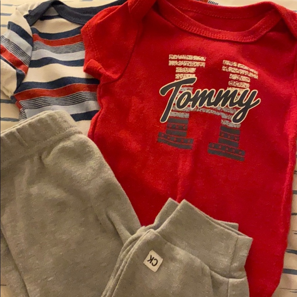 2 Tommy Hilfiger bodysuits & 1 Calvin Klein pants